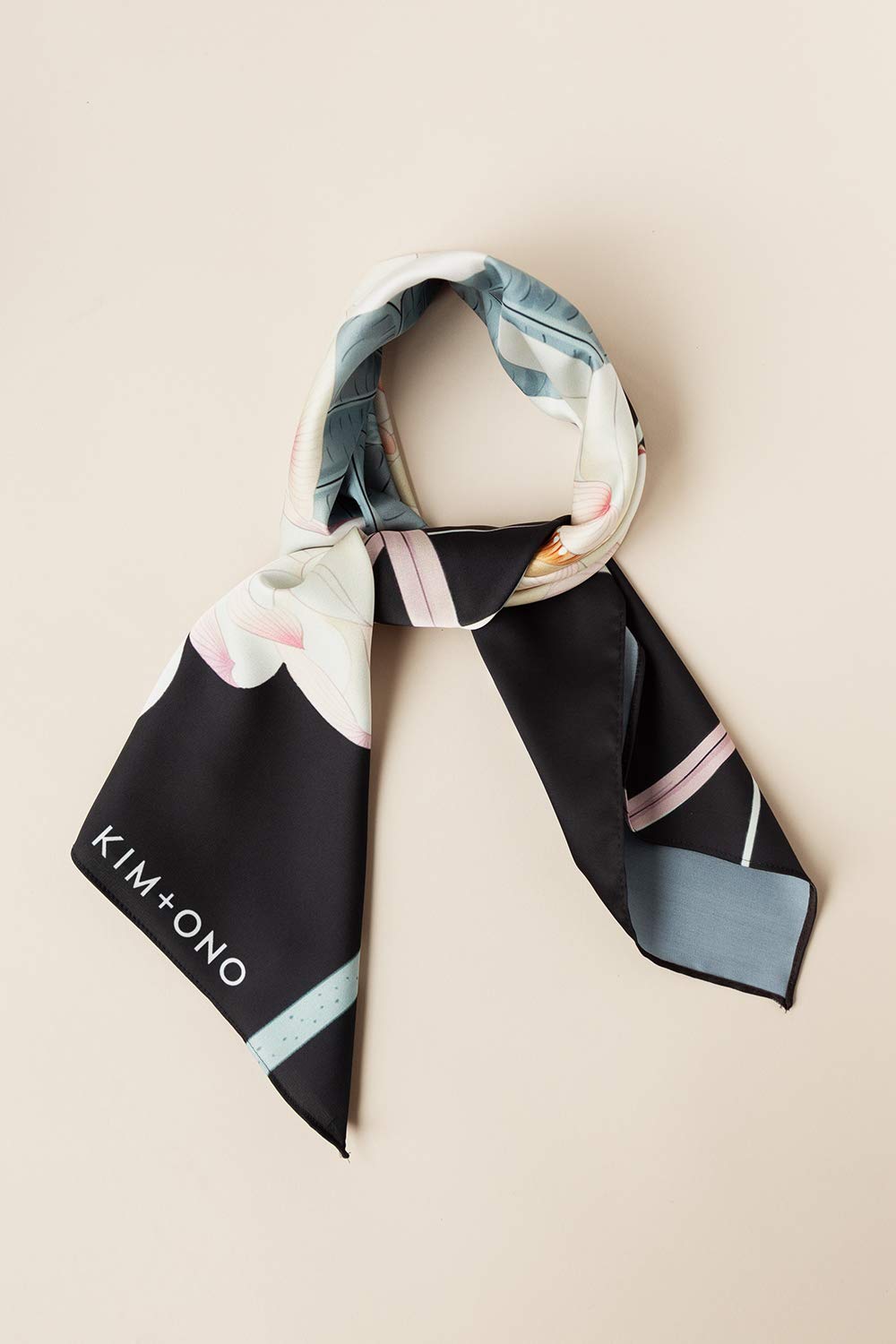 KIM+ONO Women's Floral Maren Kerchief Charmeuse Scarf - Image 5